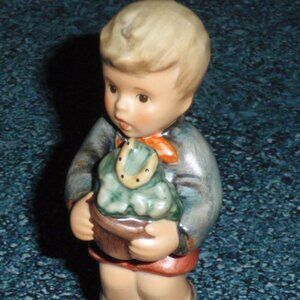 "Lucky Charmer" Goebel Hummel Figurine #2071 Boy With Horse Shoe - GREAT GIFT!